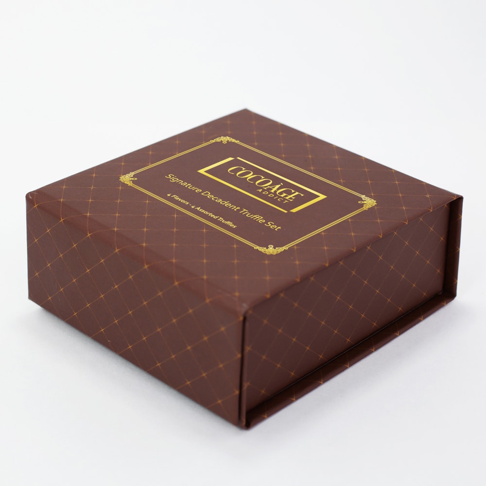 Signature Decadent Truffle Set - 4 Piece Assorted Truffles box